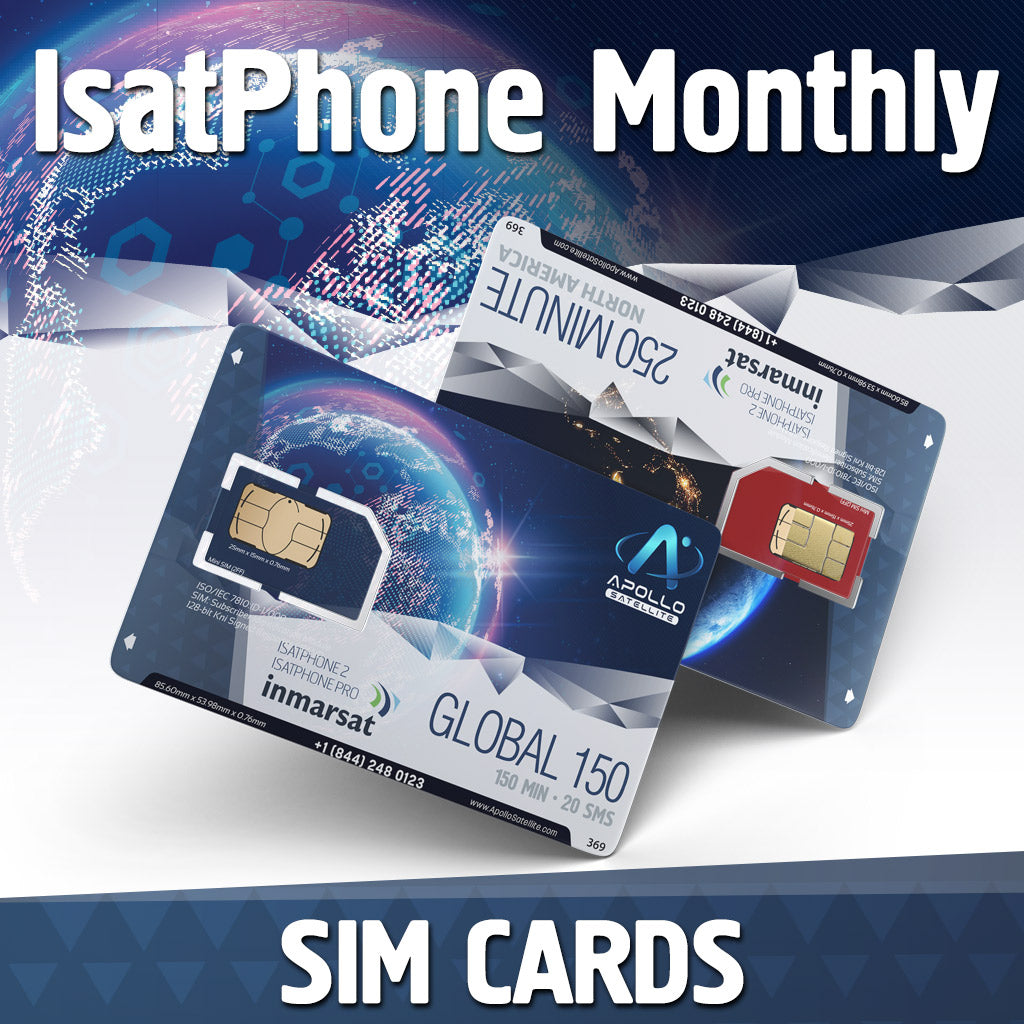  OSAT Inmarsat IsatPhone Tarjeta SIM prepago con 50 unidades (33  minutos) Válido por 30 días : Todo lo demás